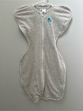 Love to Dream Light Grey Swaddle Sleep Sack with Front Zip